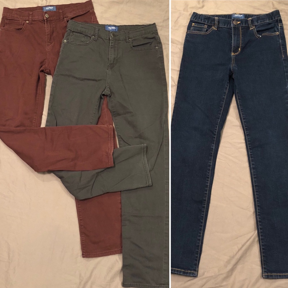 3 pairs of Old Navy Boys size 16 Denim